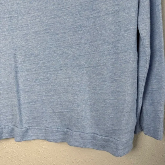 Loft blue asymmetrical hem sweatshirt top M - Picture 7 of 9